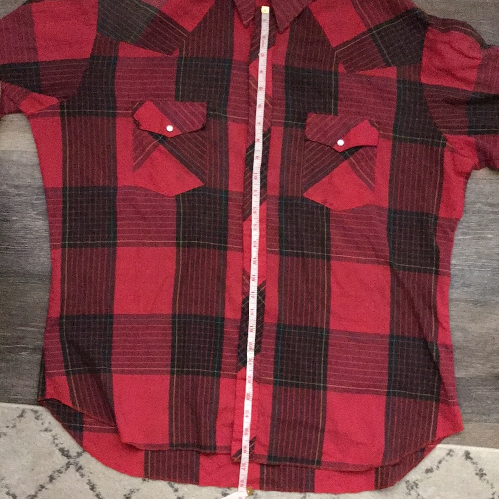 Wrangler men’s plaid cowboy shirt - Picture 8 of 13
